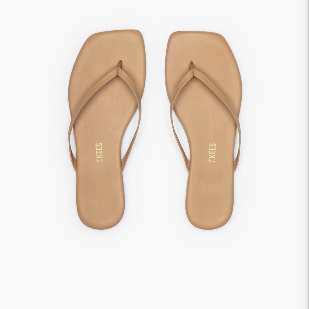 TKEES - Square Toe Lilly Sandal - 38 (7) - Cocobutter - NEW in original box